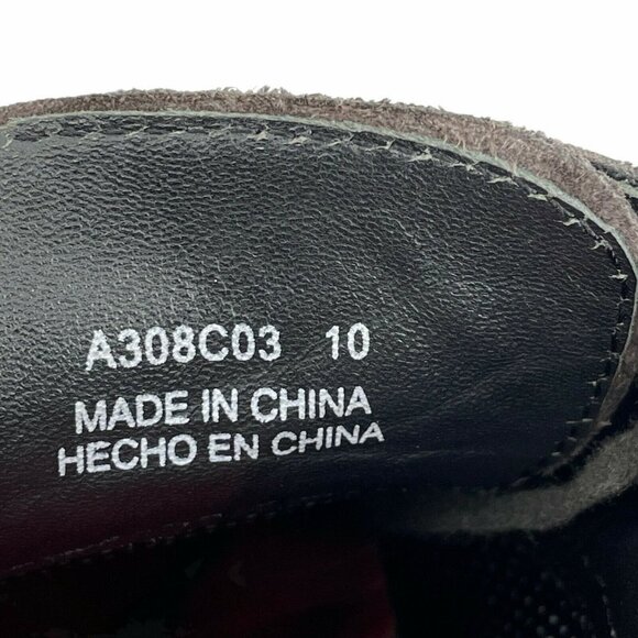 Bugatchi Oxford Shoes Men's Sz 10 Derby Wingtip Perf Lace up Suede Dark Brown - Picture 10 of 11